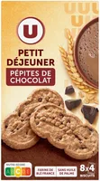 Biscuits Petit déjeuner au pépites de chocolat paquet de 400g