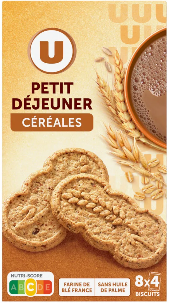 Biscuits petit dejeuner tout céréales paquet de 400g