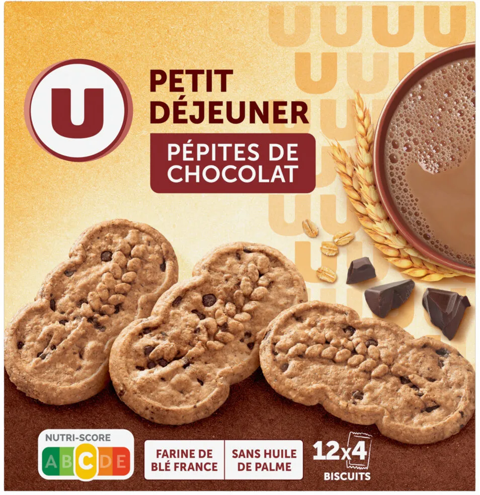 Biscuits Petit déjeuner pépites de chocolat