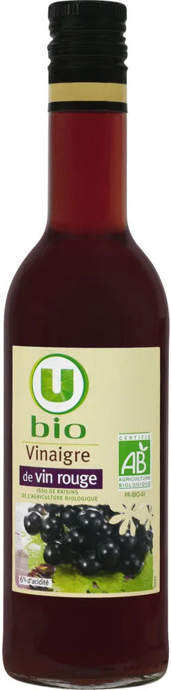 Vinaigre de vin rouge bouteille en verre de 50cl