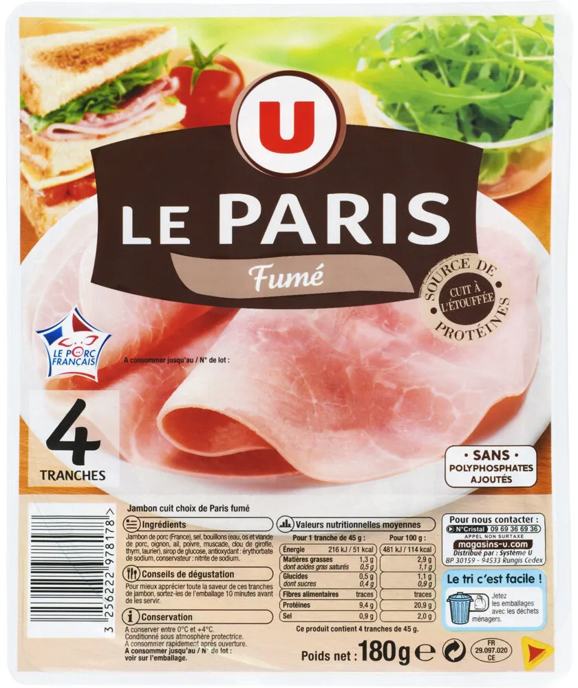 Jambon de Paris fumé