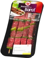 Brochette de boeuf nature, France, 4 pièces