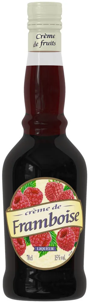 Crème de framboise, 15°, bouteille de 70cl