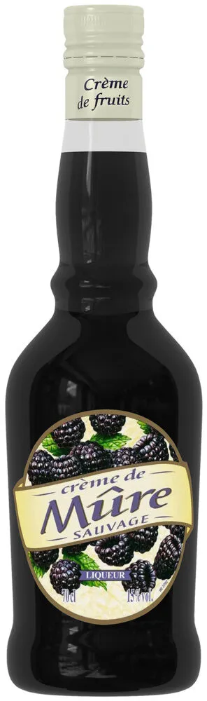 Crème de mûres sauvages , 15°, bouteille de 70cl