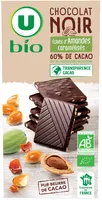 Tablette de chocolat noir aux amandes 100g