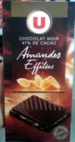 Chocolat noir amandes effilées
