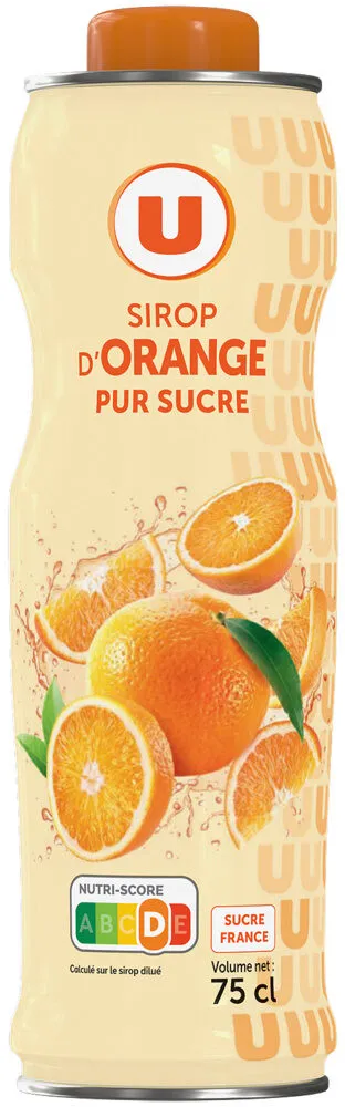 Sirop d'orange bidon de 75cl