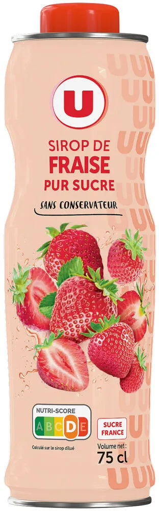 Sirop de fraise bidon de 75cl