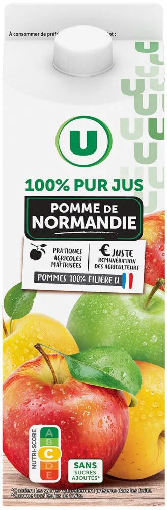 Pur jus de pomme de Normandie brique de 1l
