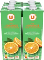 Jus à base de concentré orange, 4 briques de 1l
