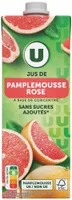 Jus à base de concentré de pamplemousse rose 1l