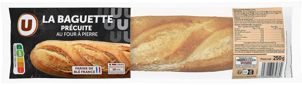Baguette précuite sur four à pierre 250g