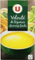 Velouté de légumes et fromage fondu aromatisé