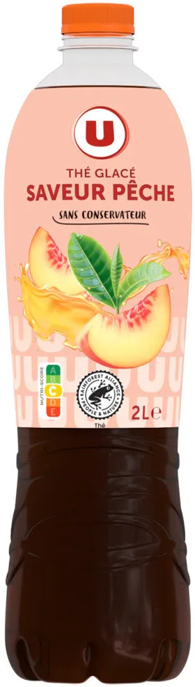 Boisson au thé glacé Saveur pêche - Bouteille 2l