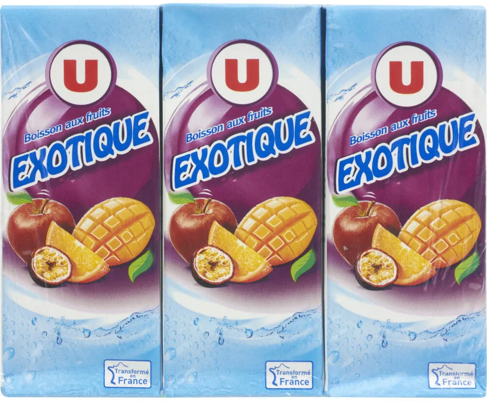 Boisson aux fruits non gazeuse à base de jus concentrés saveurexotique6x20cl