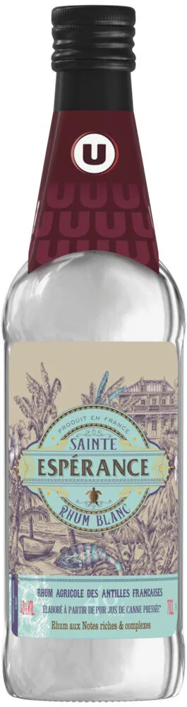 Rhum blanc agricole SAINTE ESPERANCE 40°, bouteille de 70cl