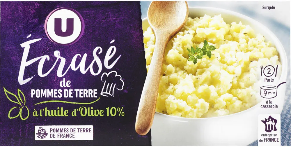 Ecrasé de Pommes de Terre à l'Huile d'Olive 10%