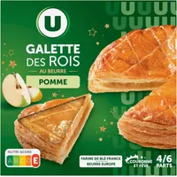 Galette des rois fourrée à la pomme 4/6 parts, 400g