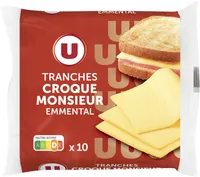 Fromage fondu pasteurisé à l'emmental pour croque monsieur 17%MG x10- 200g