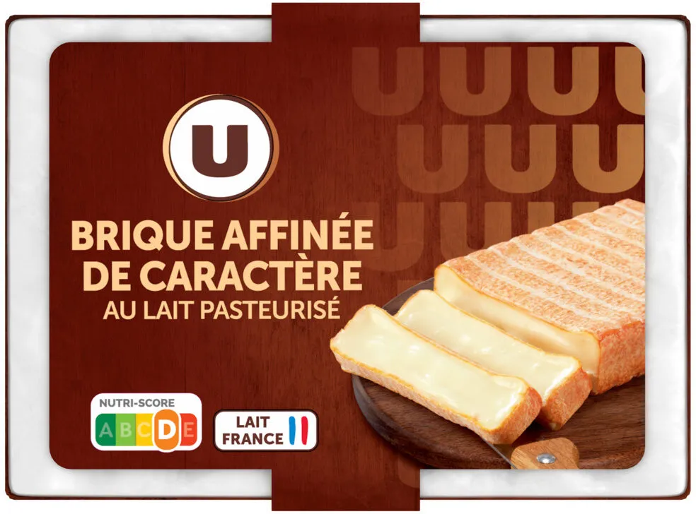 Fromage Brique pasteurisé affinée de caractère 31% de MG, 180g