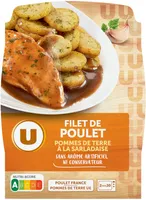Plat cuisiné individuel Filet de poulet pomme de terre à la sarladaise