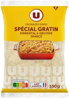 Mélange de fromages râpés Spécial gratin 30%MG - Sachet 150g