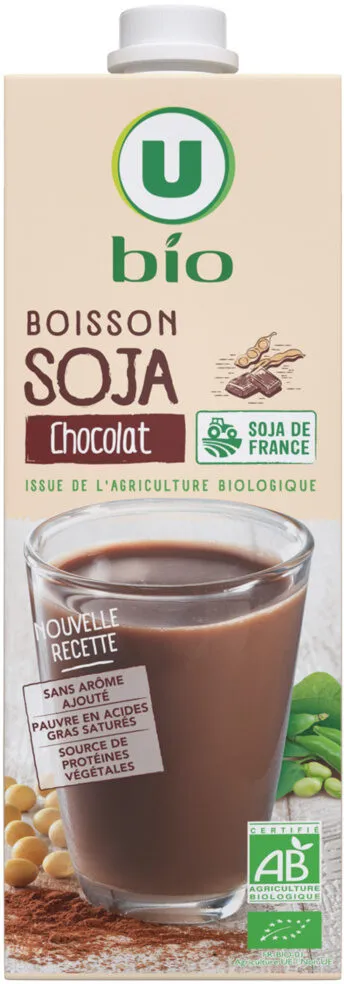 Boisson végétale soja au chocolat 1l