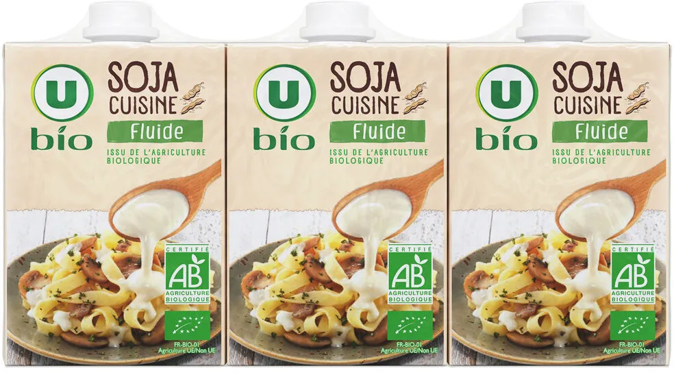 Soja cuisine fluide , 3x20cl