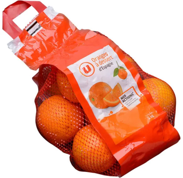 Orange à dessert Navel Powell - calibre 5/6 - Catégorie 1 - Filet 2kg