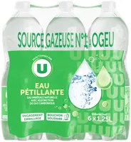 Eau minérale naturelle gazeuse 6x1,25l