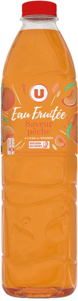 Boisson à base d'eau de source arômatisée au jus de pêche 1,5l