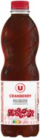 Boisson au cranberry sans sucres ajoutés bouteille de 1l
