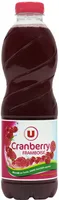 Boisson cranberry framboise sans sucres ajoutés