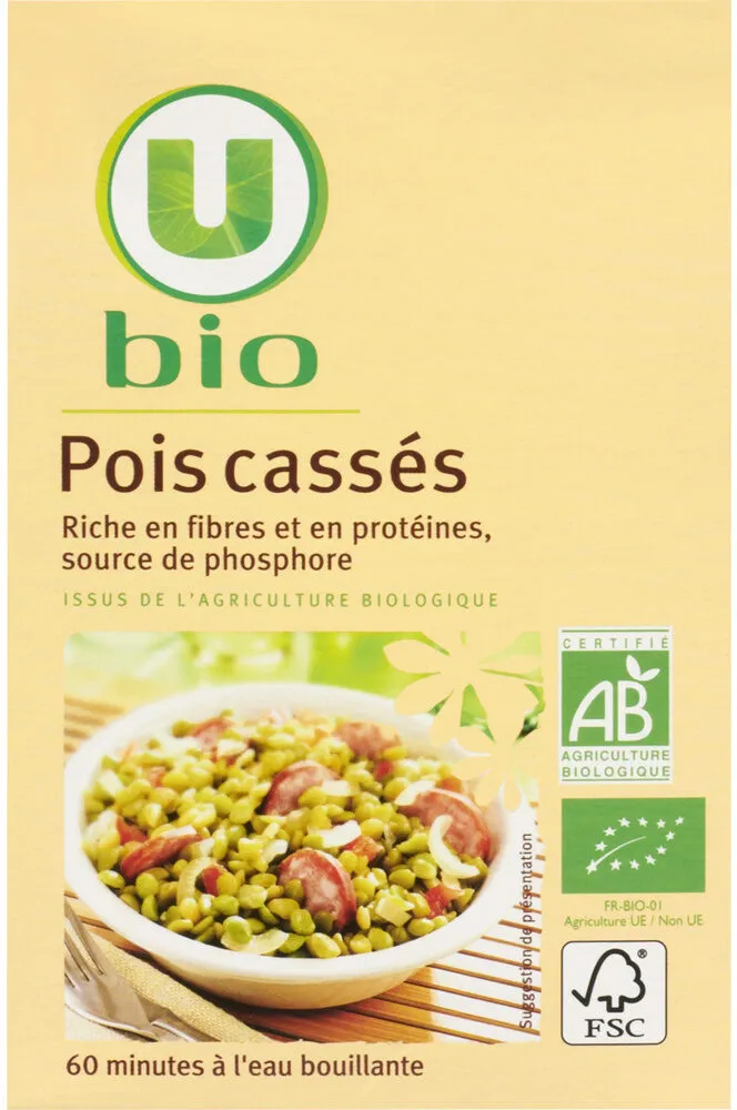 Pois cassés boîte de 500g