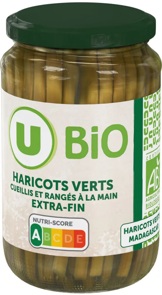 Haricots verts cueillis et rangés mains - Bocal 180g