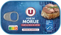 Foie de morue fumé au feu de bois 121g