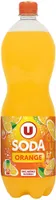 Boisson gazéifiée au jus d'orange à base de concentré avec sucre et édulcorant 1,5L