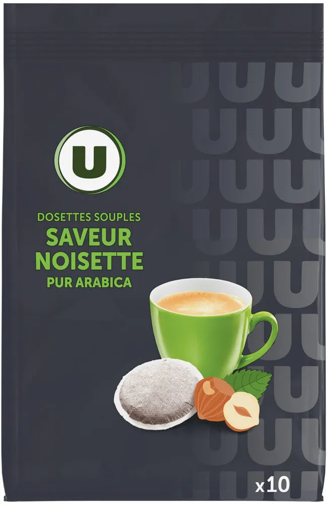 Café dosettes aromatisé à la noisette - x10