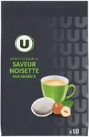 Café dosettes aromatisé à la noisette - x10