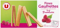 Fines gaufrettes goût framboise