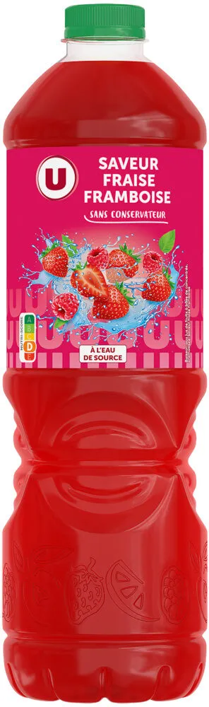 Boisson aux jus à base de concentrés aromatisée fraise framboise 2L