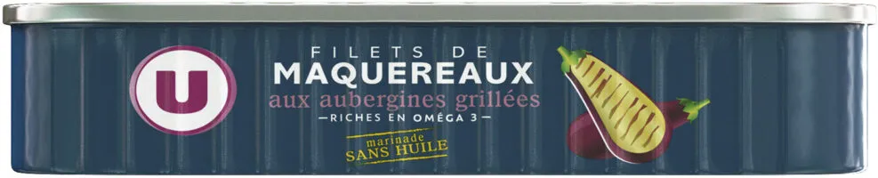 Filets de maquereaux aux aubergines grillées et au piment