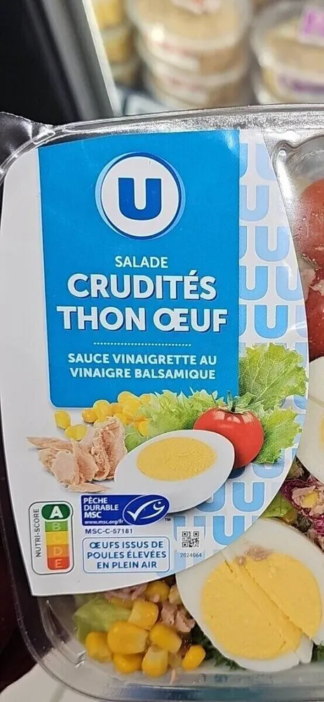 Salade Crudités Thon Oeuf
