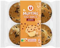 Muffins au goût vanille et aux pépites chocolat, x4 300g