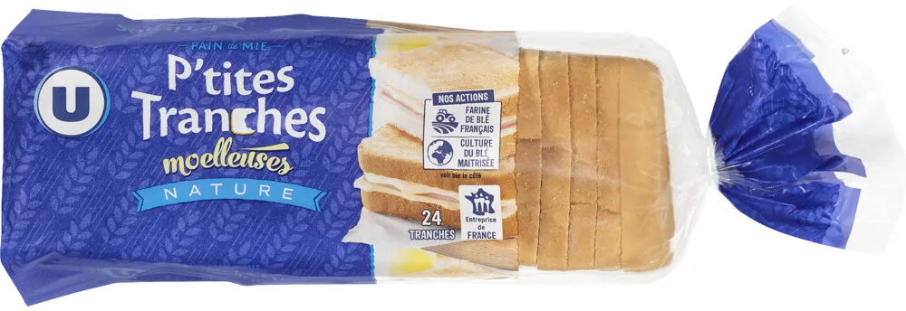 Pain de mie moule fermé 24 tranches - 500g