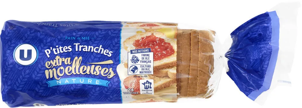 Pain de mie moule ouvert 24 tranches - 500g