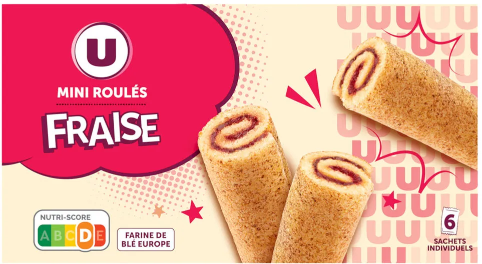 Gâteau Mini roulé fraise 150g