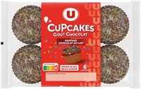 Cupcakes chocolat nappé chocolat paquet de 240g