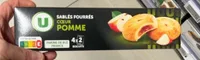 Biscuits Sablés fourrés coeur pomme, 100g