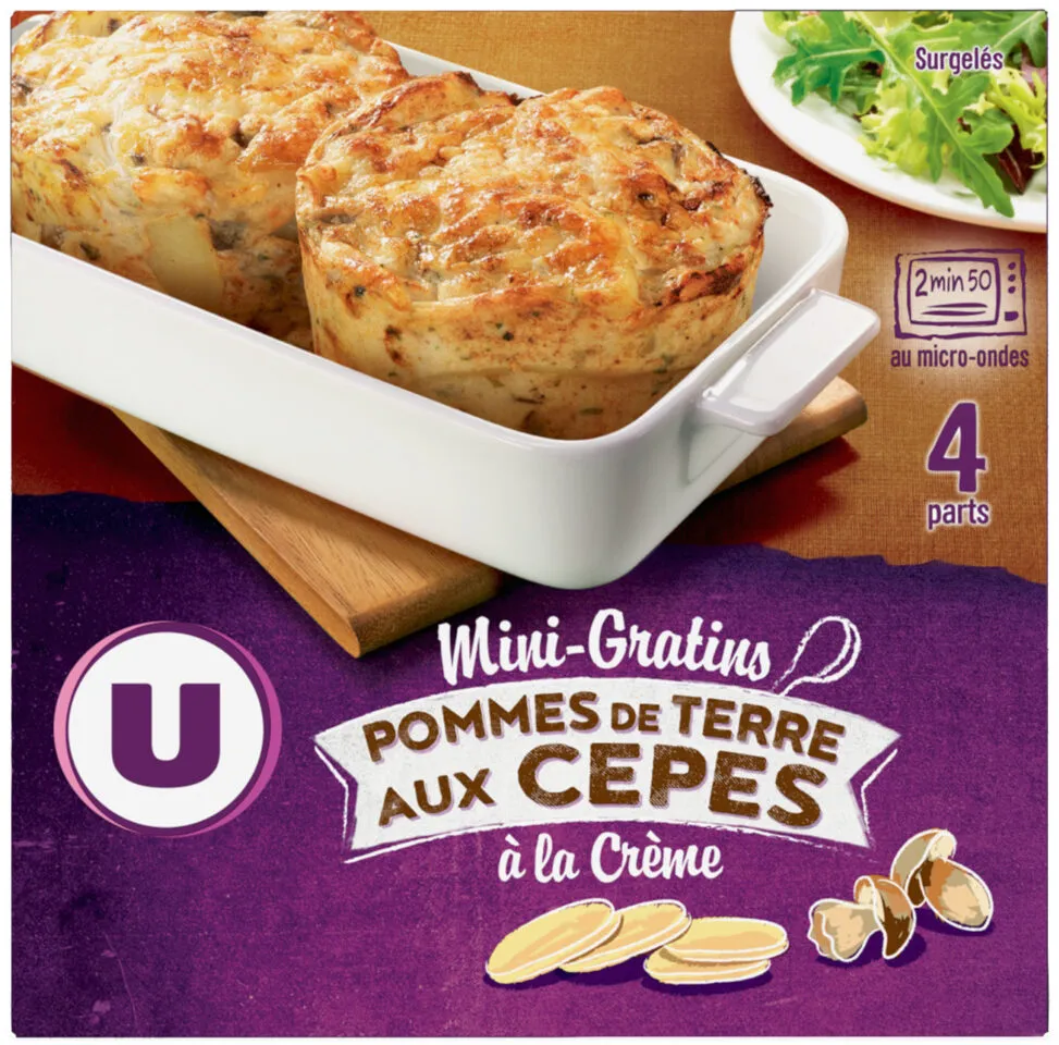 Mini gratin de pommes de terre aux cèpes 4x100g